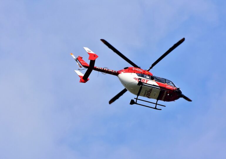 Бойно кръщение: Медицинският хеликоптер транспортира жена в тежко състояние от Шумен