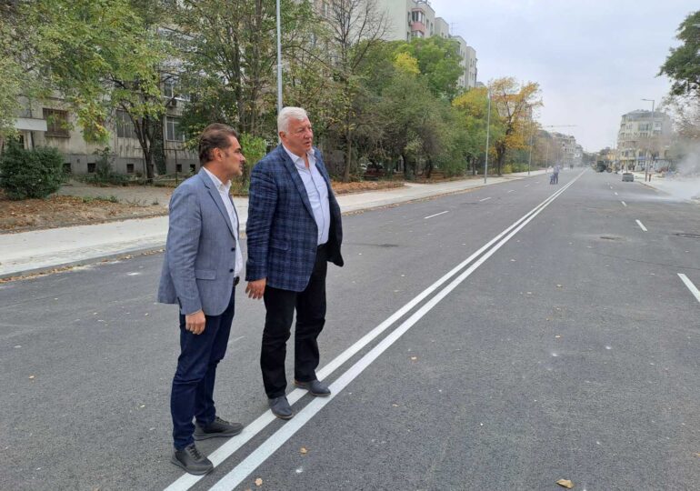 Отварят за движение улица „Даме Груев“ от утре (СНИМКИ)