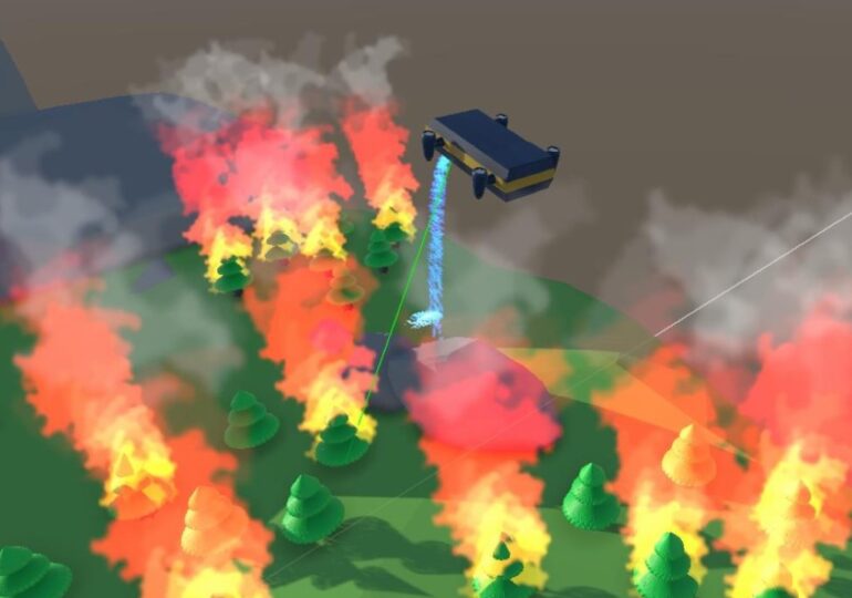 В ТУ – филиал Пловдив обучиха виртуален дрон да гаси горски пожари (СНИМКИ)
