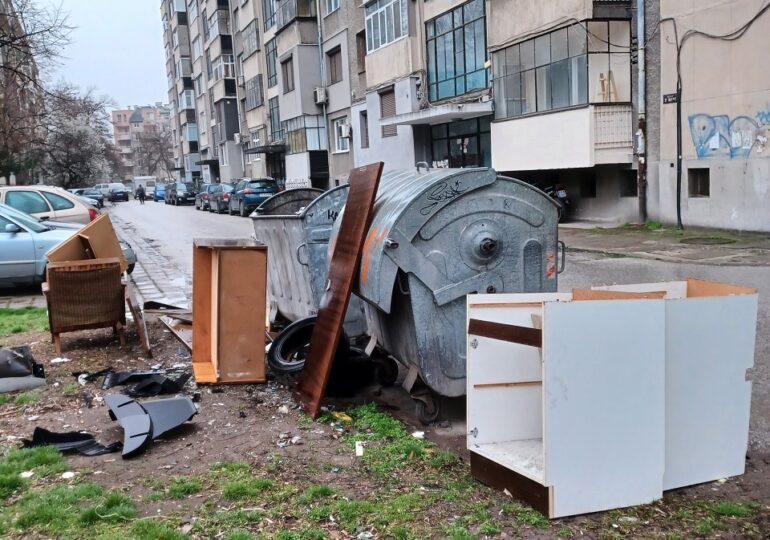 График за събиране на едрогабаритни отпадъци от 18 до 24 март в Пловдив