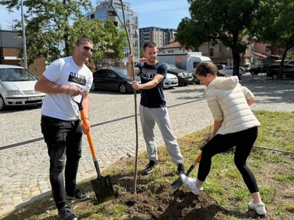 Младежи от ГЕРБ-Пловдив засадиха 27 дръвчета в Деня на Европа (СНИМКИ)