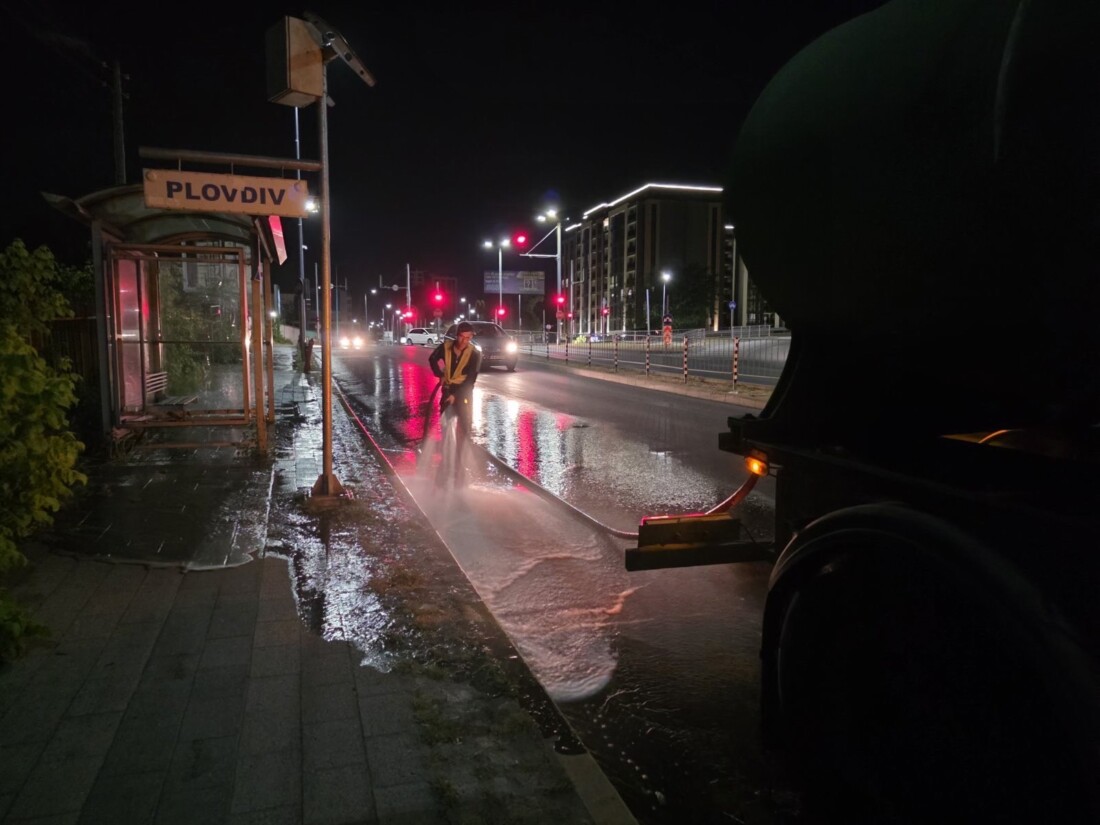 График за миене на пловдивските улици през тази седмица