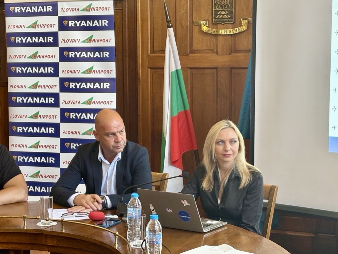Ryanair разширява дейността си на летище Пловдив