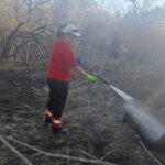 Доброволно формирование „Пловдив 112“ се включи в гасенето на пожара в района на Дермен дере