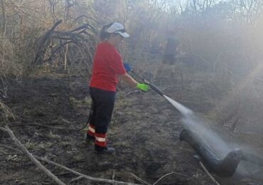 Доброволно формирование „Пловдив 112“ се включи в гасенето на пожара в района на Дермен дере