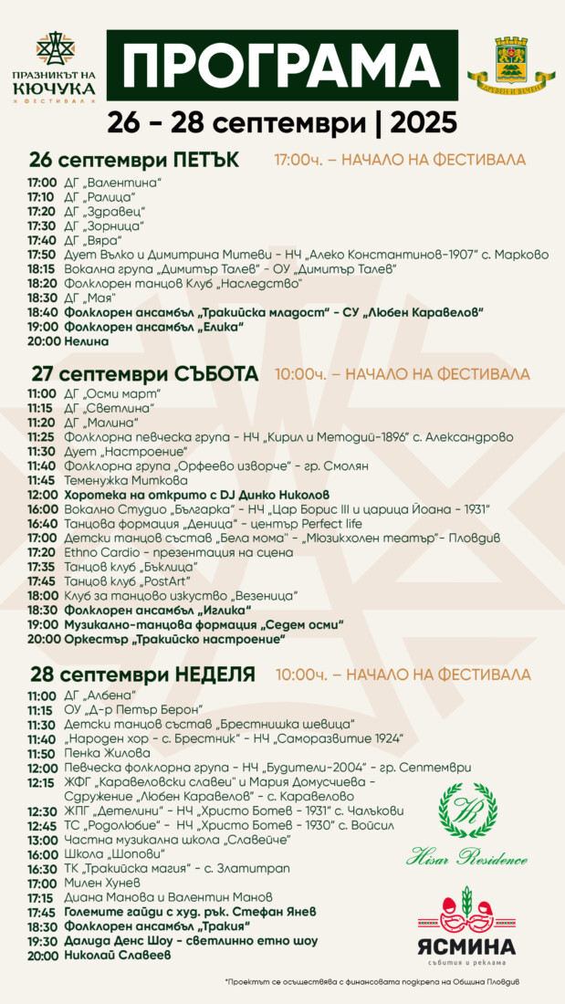 За втора поредна година: Атанас Кунчев кани на „Празникът на Кючука“ (ПРОГРАМА)