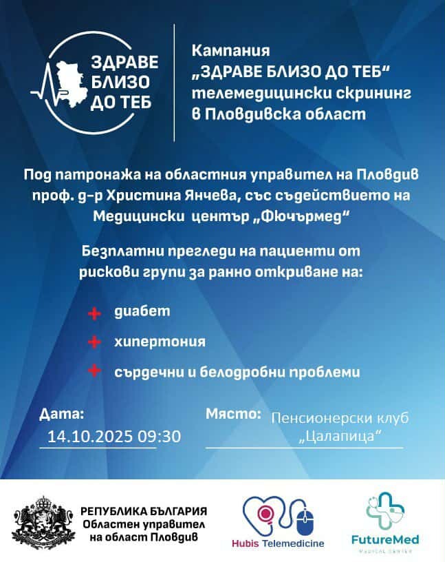 "Здраве близо до теб": Безплатни изследвания на редица показатели за жителите на Цалапица