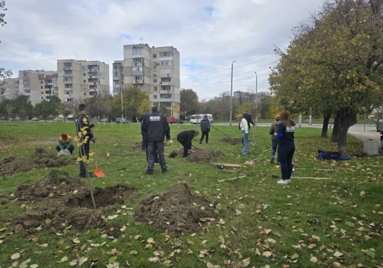 Засадиха нови дръвчета в "Тракия" (СНИМКИ) 3 Засадиха нови дръвчета в "Тракия" (СНИМКИ)