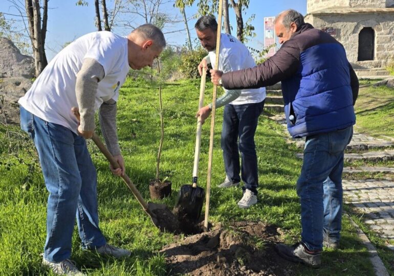 Район "Централен" и "Бизнесът за Пловдив" в обща мисия: 100 нови дръвчета на Сахат тепе (СНИМКИ и ВИДЕО) 4 Район "Централен" и "Бизнесът за Пловдив" в обща мисия: 100 нови дръвчета на Сахат тепе (СНИМКИ и ВИДЕО)