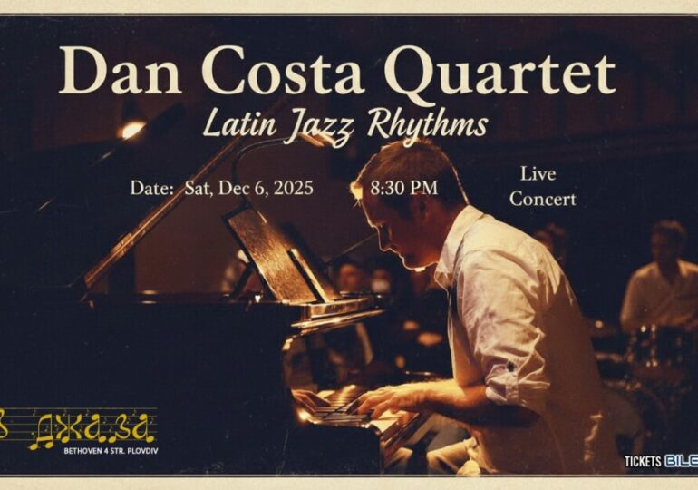 Латино джаз вулкан избухва довечера в Пловдив: Dan Costa Quartet свири в Клуб "В Джаза"