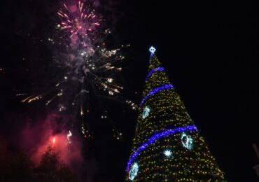 Кметът Костадин Димитров запали светлините на коледната елха в Пловдив (СНИМКИ)