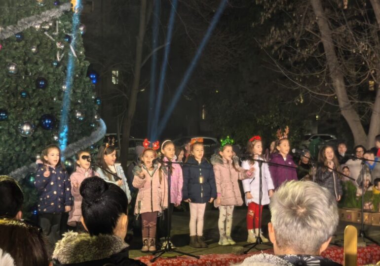 Запалиха тържествено светлините на коледната елха в "Южен" (ВИДЕО и СНИМКИ)