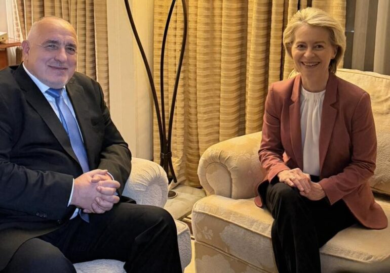 Борисов пред Урсула фон дер Лайен: България и ГЕРБ са надежден и предвидим партньор в ЕС и НАТО