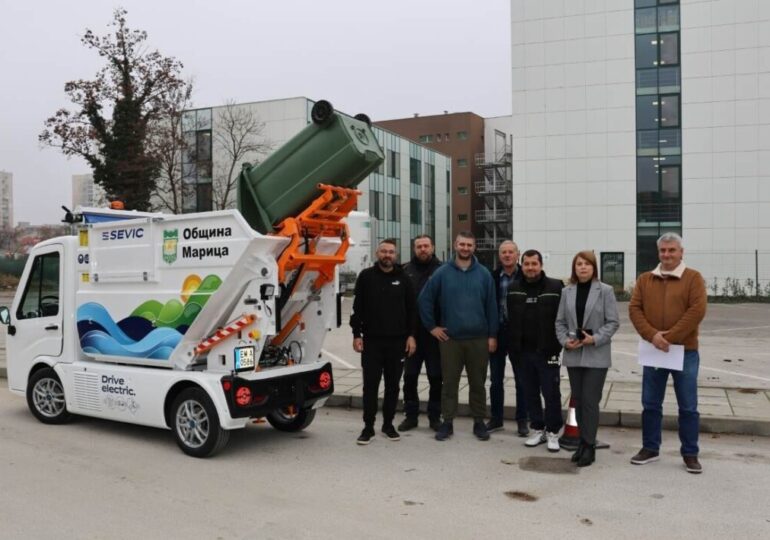 Община Марица ще използва шести електроавтомобил за смето събиране (СНИМКИ)