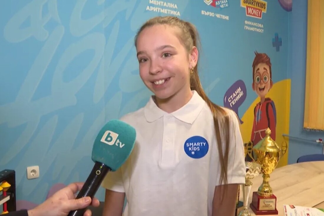 Само на 13 години: Ния вече е петкратен супершампион по ментална аритметика