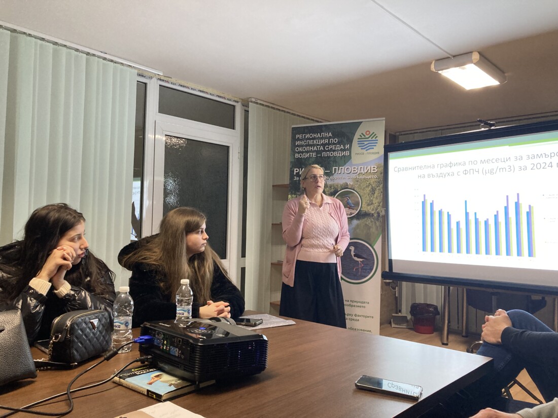 РИОСВ – Пловдив проведе обучение със студенти от Аграрния университет, посветено на качеството на атмосферния въздух (СНИМКИ)