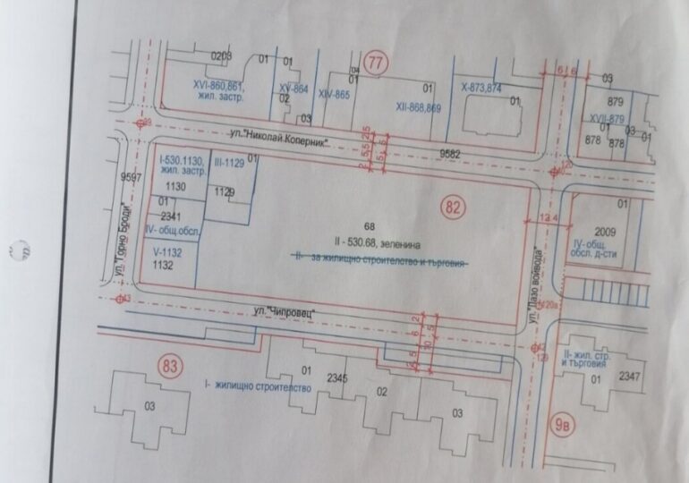 Терен, отреден за жилищно застрояване, се превръща в зелена площ в "Южен"