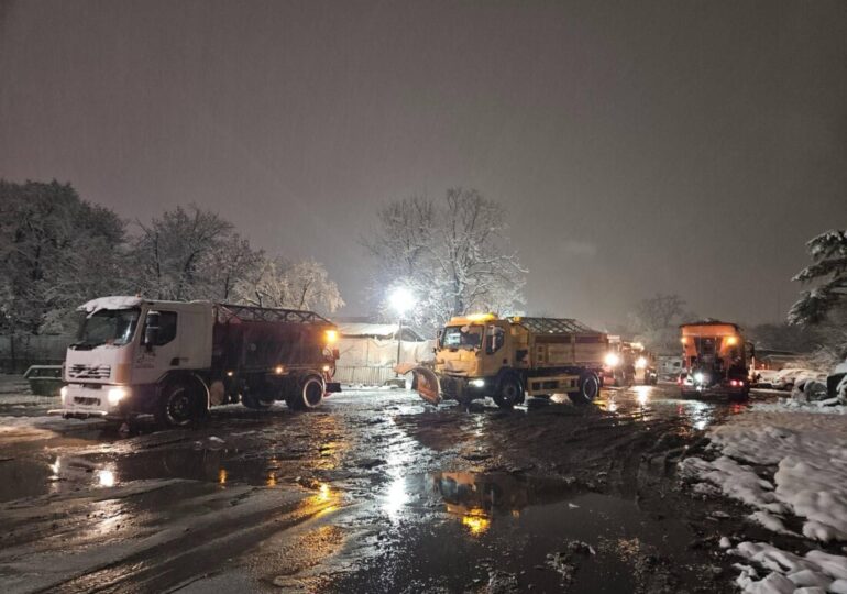 Над 1000 общински служители почистват Пловдив от снега (СНИМКИ и ВИДЕО)