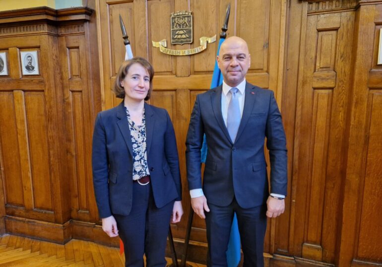 Кметът на Пловдив Костадин Димитров се срещна с новия посланик на Франция у нас Н. Пр. Мари Дюмулен