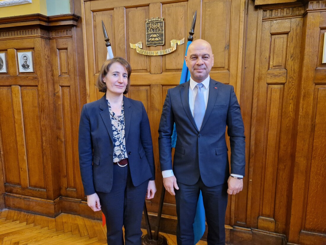 Кметът на Пловдив Костадин Димитров се срещна с новия посланик на Франция у нас Н. Пр. Мари Дюмулен