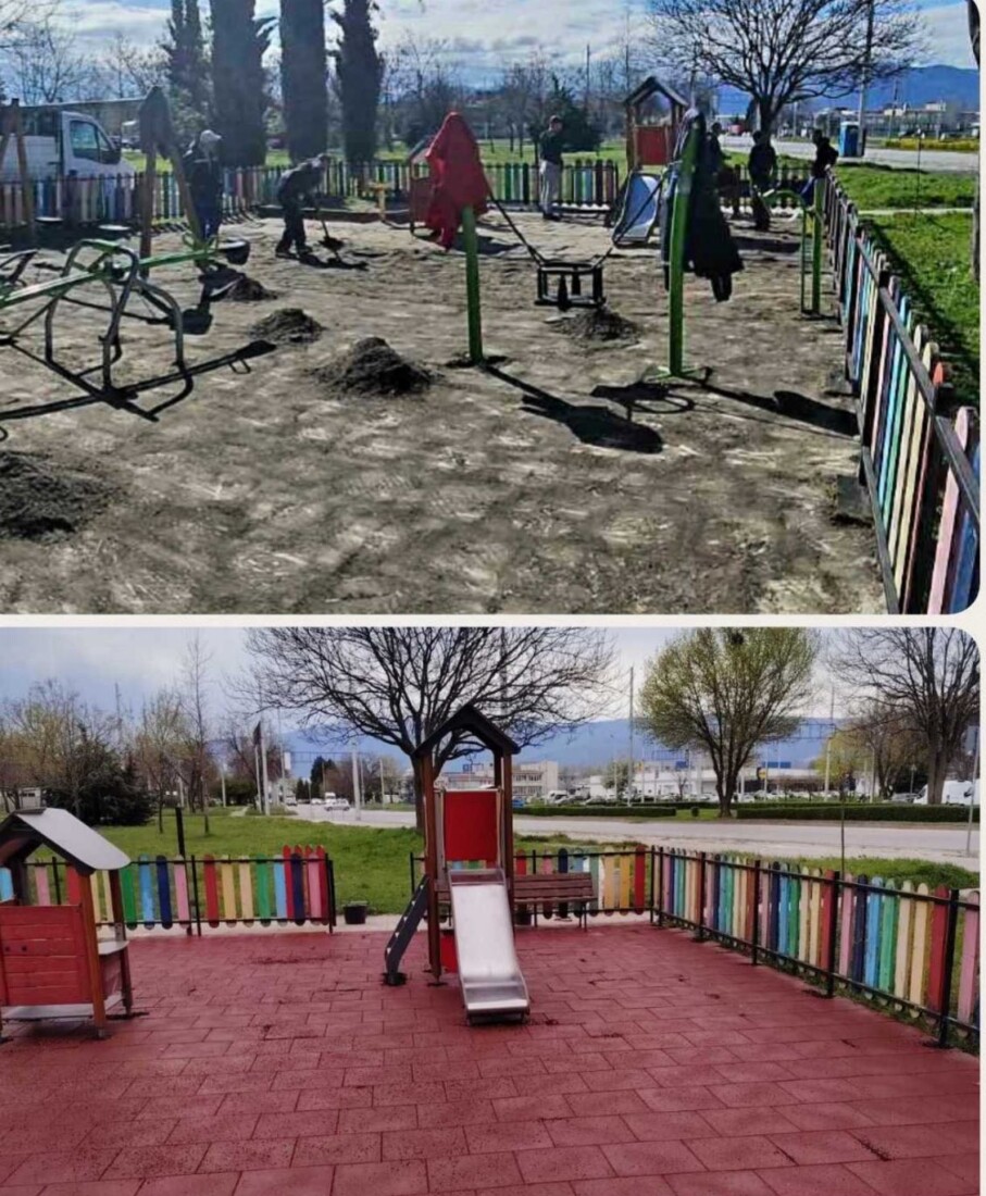 За по-безопасна среда: Обновиха детска площадка в "Тракия" (СНИМКИ)
