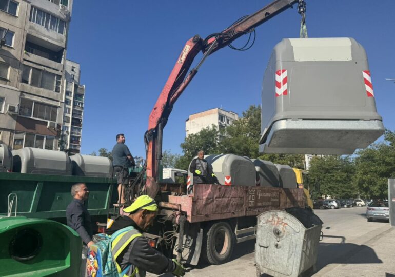 Поставят още 80 нови контейнера от системата НОРД в „Тракия“ (СНИМКИ)