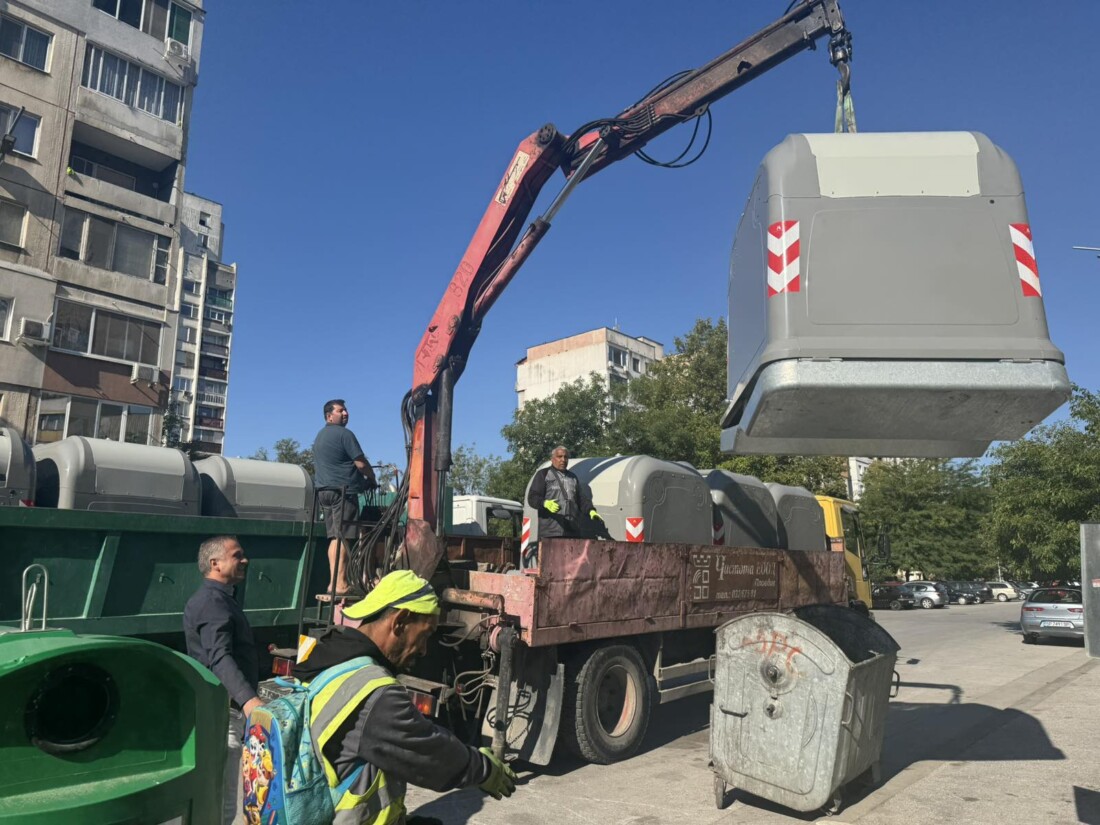 Поставят още 80 нови контейнера от системата НОРД в „Тракия“ (СНИМКИ)
