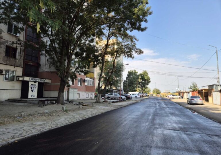 Завърши преасфалтирането на важен пътен участък в пловдивския район „Източен“ (СНИМКИ)